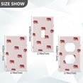 thumbnail image 7 of Yayeee Toggle Light Switch Wall Plate 1-Gang 4.5"x2.7" Home Decorative Outlet Cover, Cartoon Elephant Pattern, 7 of 7