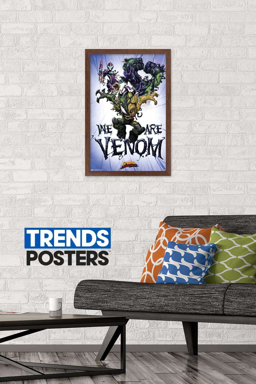 Marvel Comics TV - Spider- Man: Maximum Venom - We Are Venom Wall Poster, 14.725" x 22.375", Framed