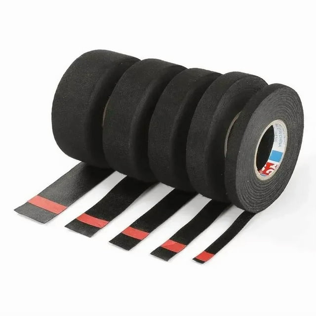 15 Meter Heat-resistant Flame Retardant Tape Adhesive Cloth Tape For Car Cable Harness Wiring Loom Protection Width 9-32MM