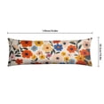 thumbnail image 5 of Floral Body Pillow Cover – Soft & Breathable, Hidden Zipper, 20"x54", Vintage Wildflower & Botanical Print with Butterflies & Bees – Gift for Side Sleepers, Pregnancy, Farmhouse Decor, 5 of 6