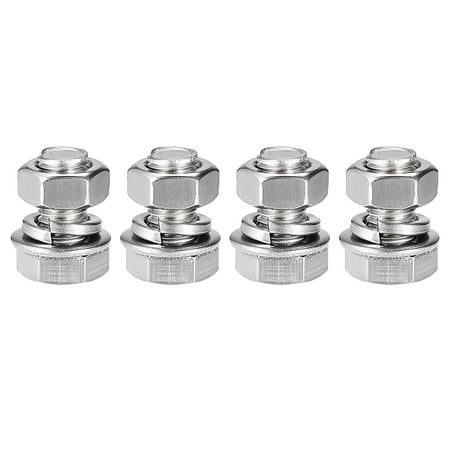 

Uxcell M8 x 16mm 304 Stainless Steel Hex Head Screws Bolts Nuts Flat & Lock Washers Kits 4 Sets