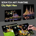 thumbnail image 4 of Scratch Art for Adults-Scratch Painting Kit, Scratch Paper Art Paint by Scratch Kit for Adults&Teens with Foil Engraving Art Set,Craft Lovers|Creative Scratch Art Home Decor(City Scape 1), 4 of 6