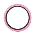 thumbnail image 1 of Naloa Breast Cancer Awareness (3) Elastic Steering Wheel Cover, Auto Steering Wheel Cover – 15 Inch, Fit Suvs,Vans Cars,Trucks, 1 of 6