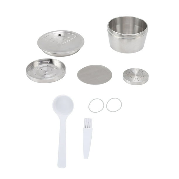 Kit de Cápsulas de café reutilizables de acero inoxidable Sincero con filtro cepillo cuchara y placa prensadora Compatible con EDG DG325