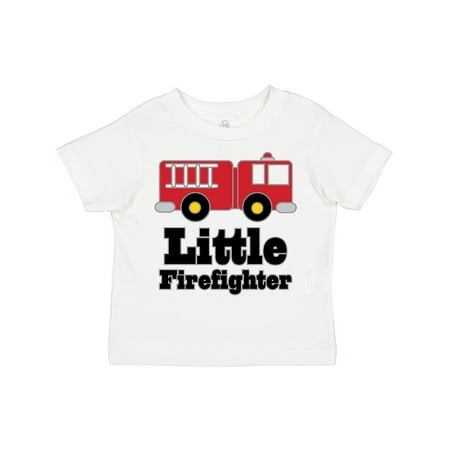 

Inktastic Little Firefighter Fire Engine Gift Toddler Boy or Toddler Girl T-Shirt