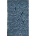 thumbnail image 3 of SAFAVIEH Florida Tamzen Abstract Shag Area Rug, Light Blue/Blue, 3'3" x 5'3", 3 of 7