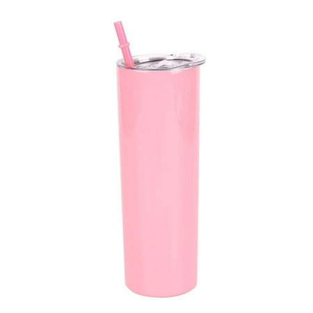 

20oz Skinny Tumbler Wine Cup With Lid Straw Beer Mug Double Wall Vacuum Insulated Stainless Steel SlimTall Bottle