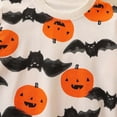 thumbnail image 7 of Atogsazn Toddler Baby Boys Fleece Halloween Sweaters Kids Casual Long Sleeve Pullover Sweatshirts Fall Winter Tops Orange 6-7 Years Fashion, 7 of 7