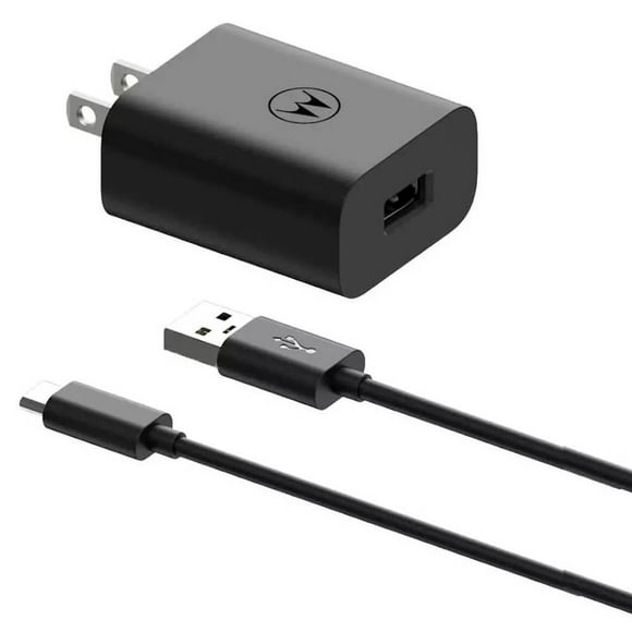 Cargador de Pared Motorola Turbo Power 20W con Cable Negro