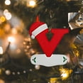 thumbnail image 1 of 26 English Letter Christmas Hat Pendant, 1 of 9