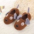 thumbnail image 6 of Otqutp Toddler Boys Girls Plush Animal Slippers Kids Cute Cartoon Soft Warm Household Fleece Shoes Fall Winter Cozy Slides, 6 of 6