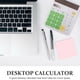 thumbnail image 3 of Calculadora de escritorio, calculadora de oficina con batería de 12 dígitos y pantalla LCD grande, botón grande y sensible, calculadora de escritorio (verde) (1 pieza), 3 of 5