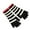 Black, variant on ShomPort Warm Gloves for Womens Stripe Pattern Knitted Ribbed Full Finger Cute Breathable Winter Daily Mittens