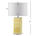 thumbnail image 4 of Safavieh 27 in. H Quatrefoil H Ceramic Geometric Table Lamp, 4 of 6