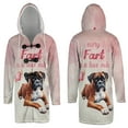 thumbnail image 3 of Every Fart is Love Note Boxer Guilty Face Happy Valentine's All Over Print 3D Hooded Duffle Toggle Coat Boxers Dog Lover Gifts Idea - 01016, 3 of 6