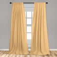 thumbnail image 5 of Ambesonne Checkered Curtains, Orange Gingham Tile, Pair of 28"x84", Orange White, 5 of 5