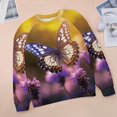 thumbnail image 6 of Sweatshirt For Womens Crewneck Wildflowers Butterfly Hoodies Teen Girls Cute, 6 of 7