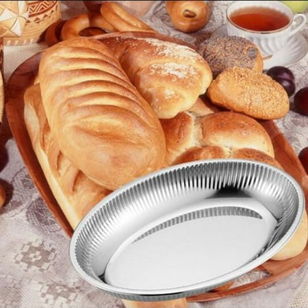 

Stainless Steel Oval Platter Designer Serving Trays Rice Plate Serving Dish