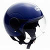 MMG Youth Open Face Motorcycle Helmet Flip-up Shield DOT Street Legal - Gloss Blue (Medium) Model 25