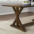 thumbnail image 4 of Better Homes & Gardens Granary Modern Farmhouse Dining Table, Dark Brown, 4 of 13
