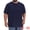 Navy Blue, variant on DARING DIVA Men's Big Tall Mesh Breathable Crew Neck Short Sleeve T-Shirts XL White