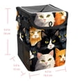 thumbnail image 5 of Cat Foldable Car Trash Can with Lid, Leak-proof, Hanging Storage Bag - Car Trash Bin, Car Garbage Can, 5 of 6