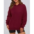 thumbnail image 3 of PRETTYGARDEN Womens Oversized Hoodies Fleece Hooded Sweatshirts Long Sleeve Pullover Tops 2025 Fall Outfits Winter Clothes, 3 of 10