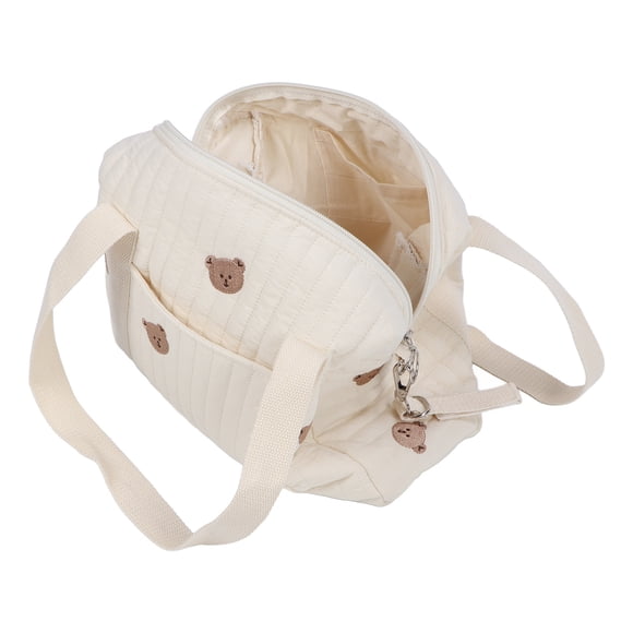 Baby Bag, Baby Diaper Caddy Tote Nursery Storage Bin with Zipper Pockets for Moms Travel Essentials