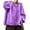 Purple, variant on Wang6 Women Oversize Chunky Cardigans Sweaters Trendy Long Sleeve Multicolor Buttons Cable Knits Fall Winter Crew Neck Loose Knitted Outwear Coat with Pocket Red XL