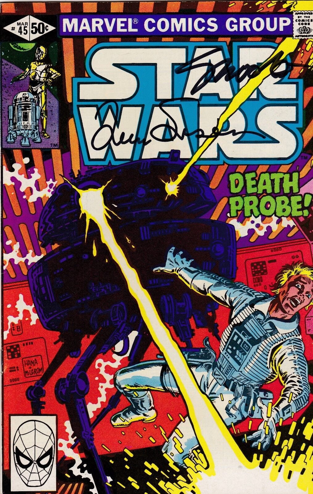 1977 Star Wars #45 Signed Jim Shooter & Louise Simoson