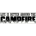 thumbnail image 3 of Life is Better Around the Campfire Vinyl Wall Decal, 23 x 7 , Black, 3 of 3
