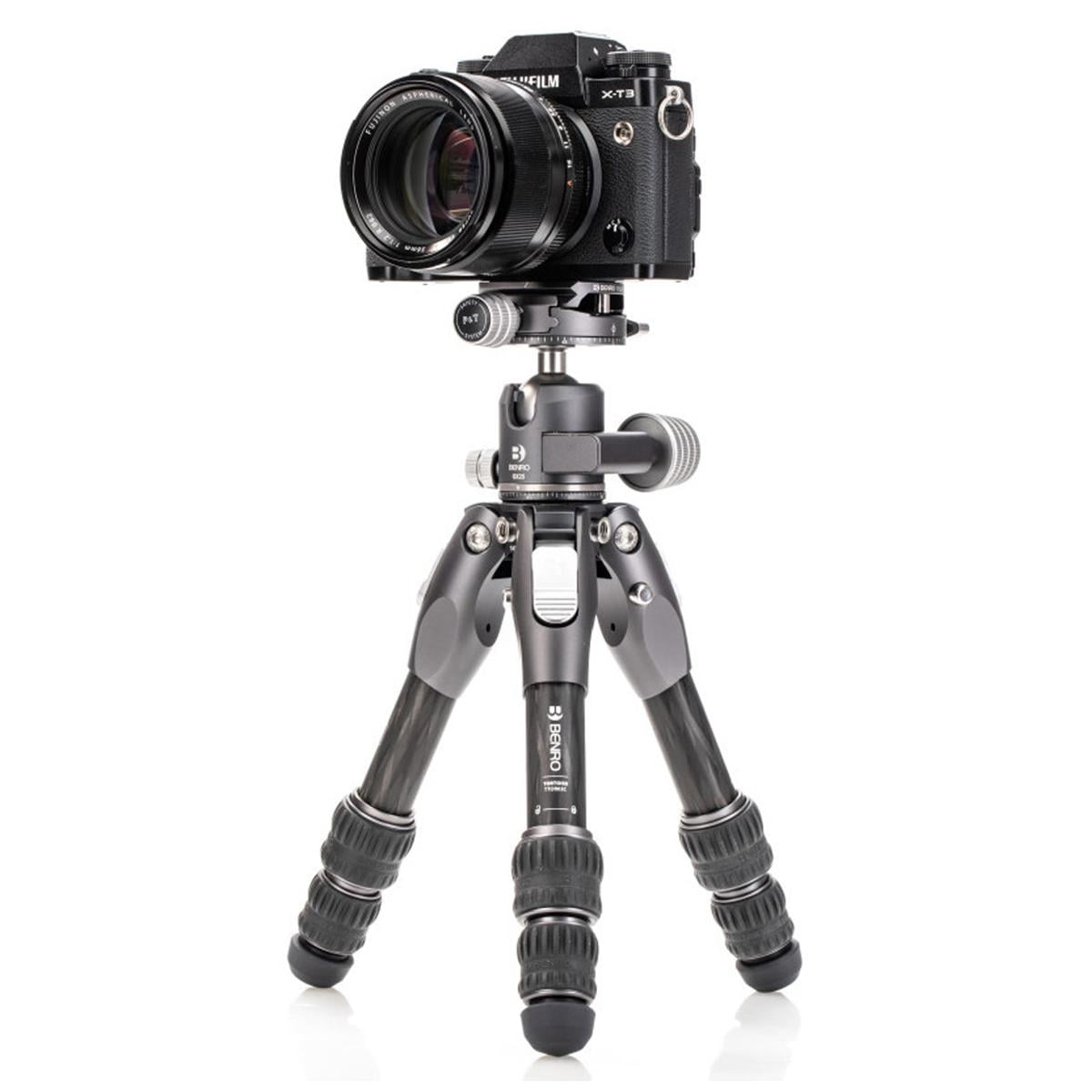 Benro Tortoise Columnless Zero Series 3-Section Carbon Fiber Tripod with GX25 Ball Head