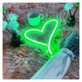 thumbnail image 1 of Letrero De Neón Con Forma Corazón Luz , Nocturna Regulable Alimentada Por USB Para Decoración Pared 30cmx30cm, 1 of 3