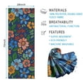 thumbnail image 2 of Pioneer Flower Floral Print Pattern Hot Yoga Mat Towel Non Slip for Hot Yoga - Quick-Drying Yoga Mat Cover with 4 Corner Pockets with Travel Bag - Hot Yoga Towel Non Slip 70"x26", 2 of 6