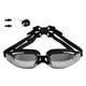 thumbnail image 2 of Gafas de natación profesionales Zulema antiniebla con estuche Protección para los oídos negro, 2 of 8