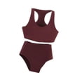 thumbnail image 1 of Conjunto de camiseta y pantalones cortos deportivos a escala 1/12, ropa para muñecas en miniatura, estilo DIY, moda elegante Rojo oscuro, 1 of 9