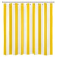 thumbnail image 2 of HVEST Geometric Striped Shower Curtain with Yellow and White Vertical Striped Design - Modern Simple Bathroom Decor, Waterproof Polyester Fabric, Includes 12 Hooks, 72x78 Inches, 2 of 7