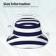 thumbnail image 3 of Balery Navy Blue And White Stripes Sombreros para el sol para hombre y mujer, sombrero de pescador con UPF 50+, 3 of 6