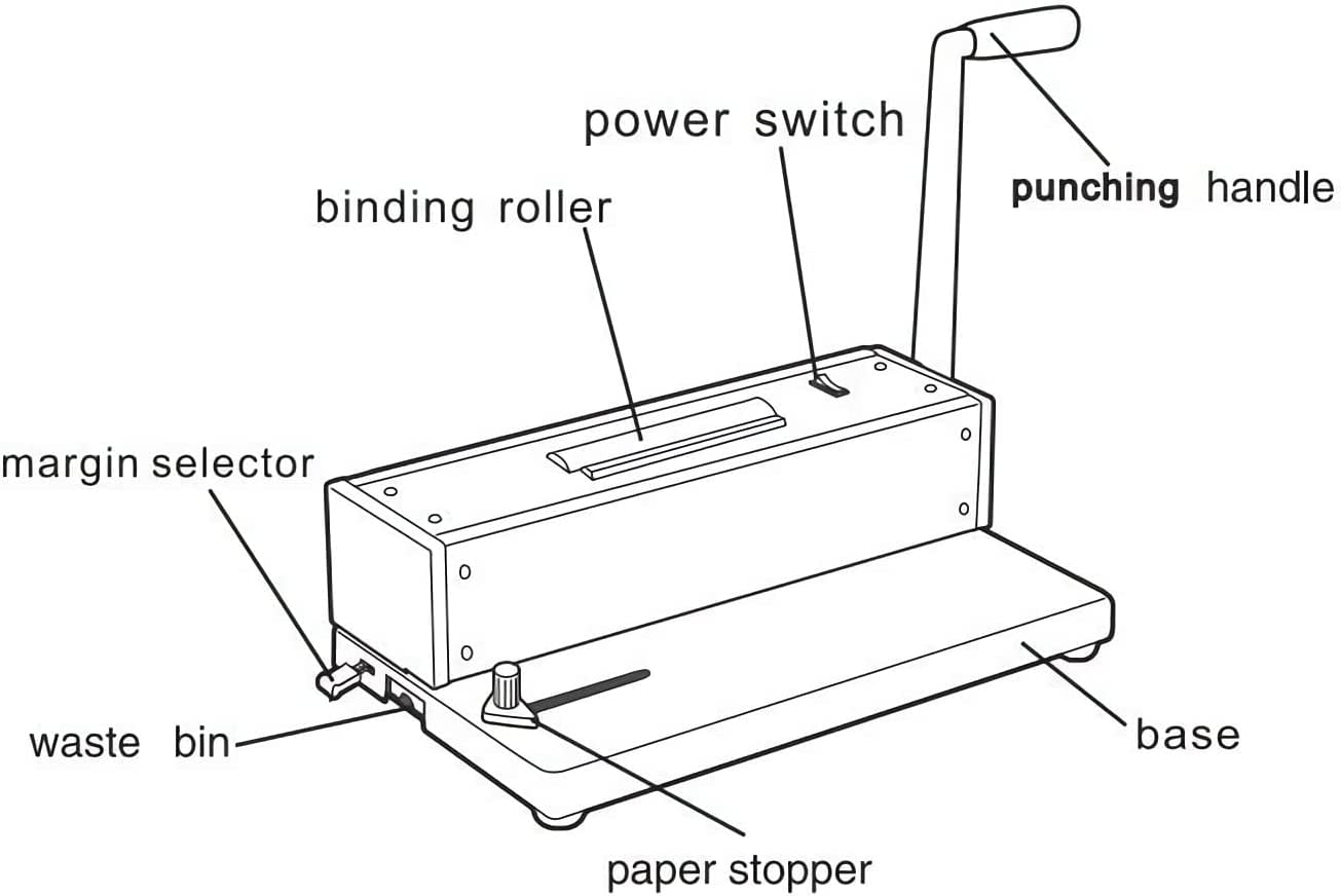 INTSUPERMAI Electric Binding Machine Spiral Coil Binder