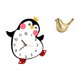 thumbnail image 1 of Reloj de pared,Reloj de pared silencioso y decorativo que no hace tictac,Reloj de pared silencioso de pingüino pequeño Reloj de madera,Figura de pájaros,Figura de pájaro dorado,decoración, 1 of 8