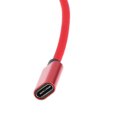 thumbnail image 3 of Carga y auriculares 2 en un a cable adaptador usb de sonido auxiliar de 3,5 mm rojo Hugo 2 en 1 USB C al adaptador de audio, 3 of 7