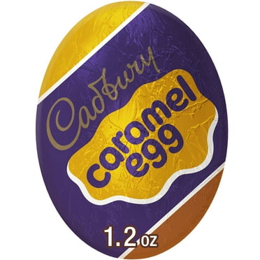 Cadbury Caramel Egg Milk Chocolate Caramel Easter Candy, Egg 1.2 oz