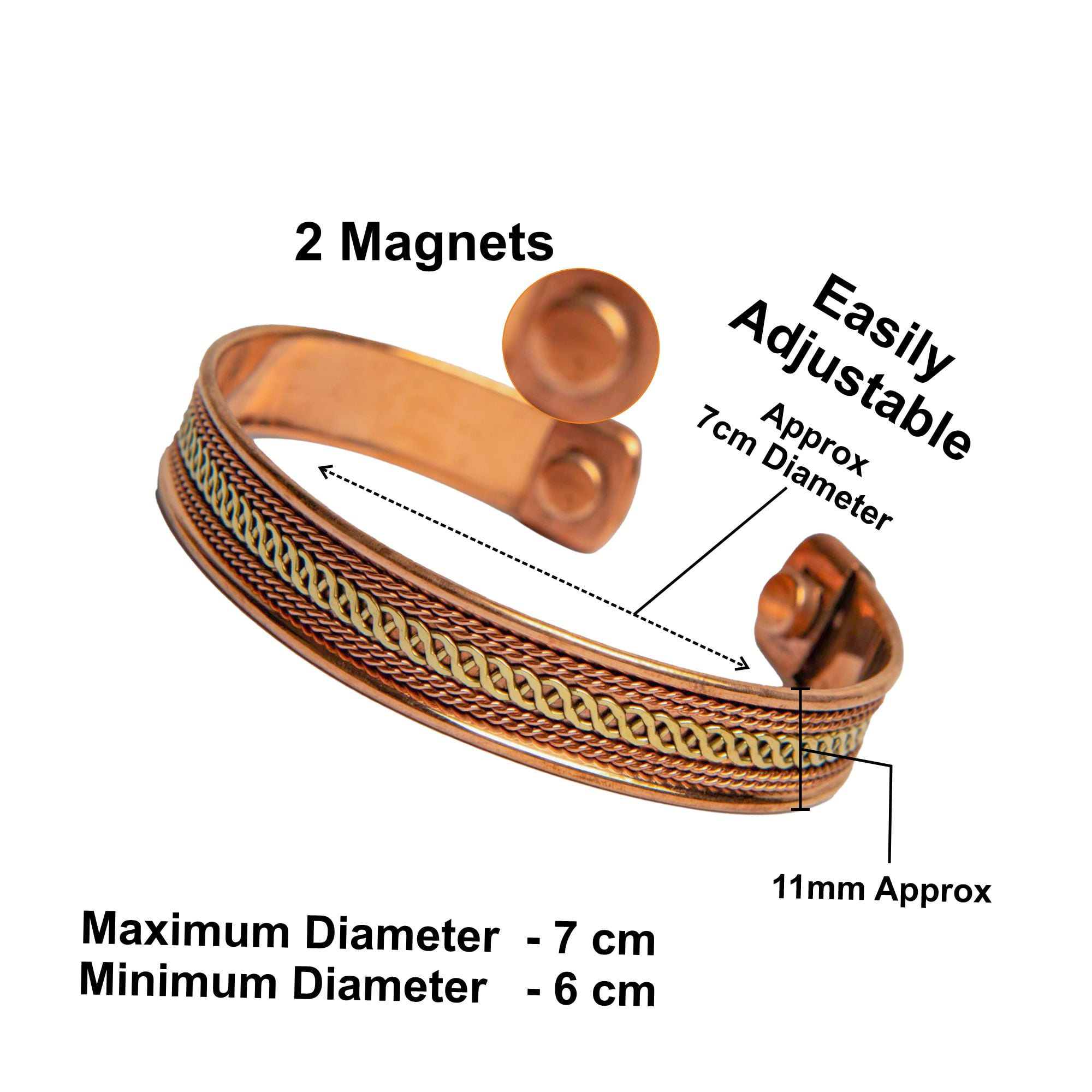 Wonder Care Pure Copper Bracelet for Gift for Women and Men