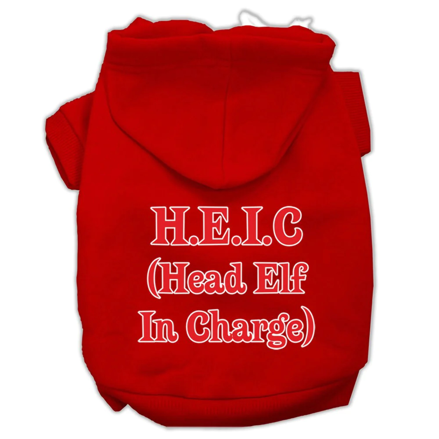 Mirage Pet Products Head Elf In Charge Screen Print Pet Hoodies Bright Pink Size XL - image 4 of 10