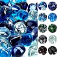 thumbnail image 1 of miduoudo-10-Pounds Fire Glass Diamonds for Propane Fire Pit, 1 Inch Blended Firepit Glass Rocks Stones for Gas Fireplace and Fire Pit Table - Cobalt Blue+Crystal Ice+Caribbean Blue, 1 of 4