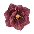 thumbnail image 1 of Vino rojo 30 cm decoración de la sala de bodas flor arrugada papel plegable tridimensional flor de papel engrosado arte flor boda fiesta suministros de decoración de boda, 1 of 13