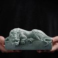 thumbnail image 1 of Estatua Decorativa De Dragón Chino En Piedra Natural, Escultura De Columna Para Hogar U Oficina, Artesanía En Piedra Verde, Figura De Armonía, 1 of 2