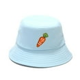 thumbnail image 2 of SPRING PARK Cartoon Carrot Pattern Fisherman Hat Sun Hat Bucket Hat Hat for Men or Women, 2 of 7