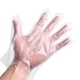 thumbnail image 2 of ZHAOCHENG Paquete de 100 guantes desechables de plástico, guantes desechables aptos para alimentos, guantes de trabajo desechables de polietileno para cocinar, cocinar, limpiar, seguridad alimentaria, 2 of 3