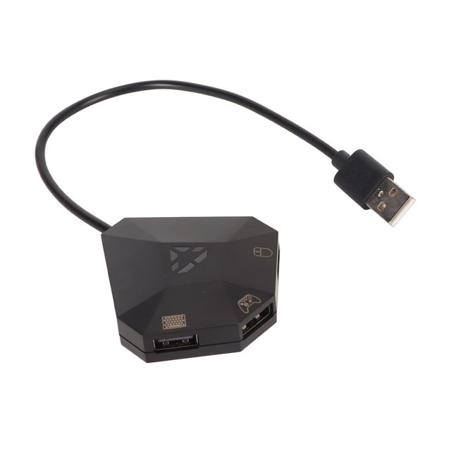 Keyboard Mouse Adapter, Game Controller Adapter Stable Cable Connection Enhance Gaming Fun Durable Customized Mapping for Game Console